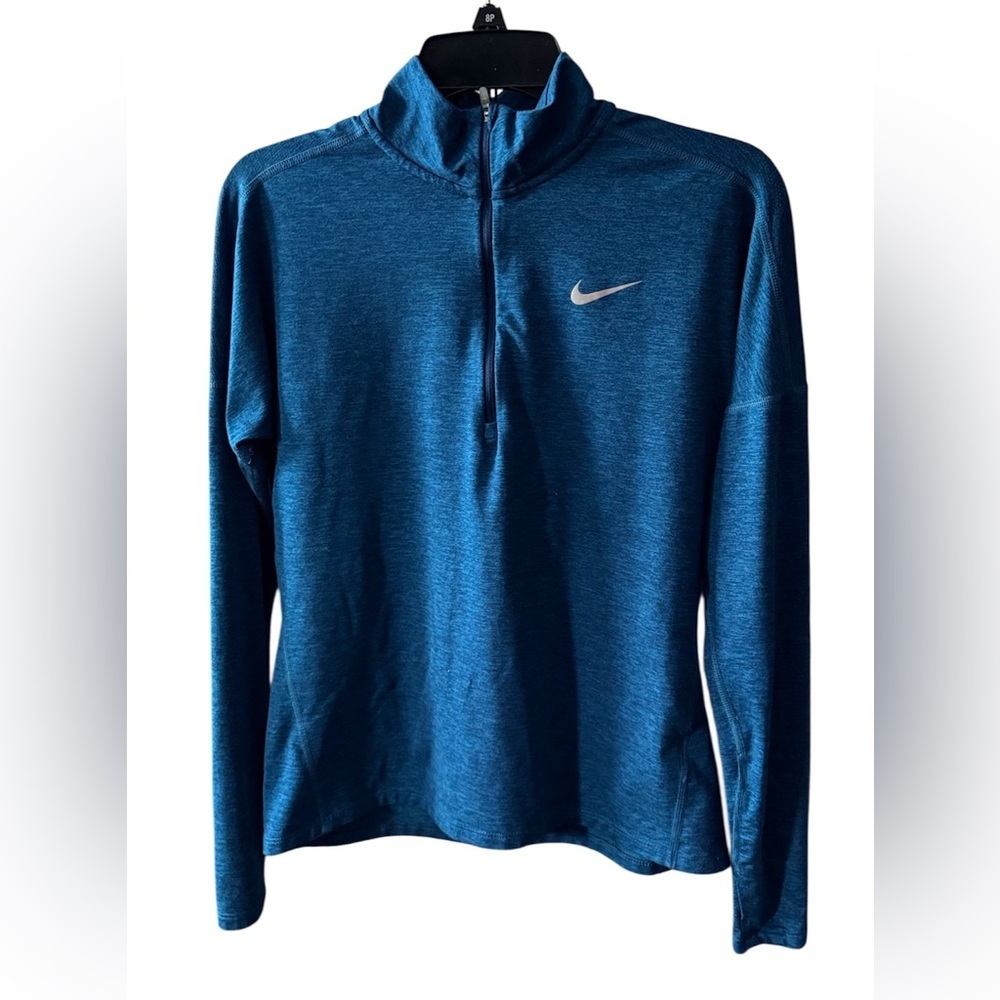 Nike Running Teal Quarter-Zip Top size S